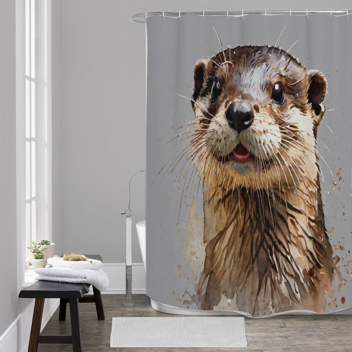 Otter Shower Curtain