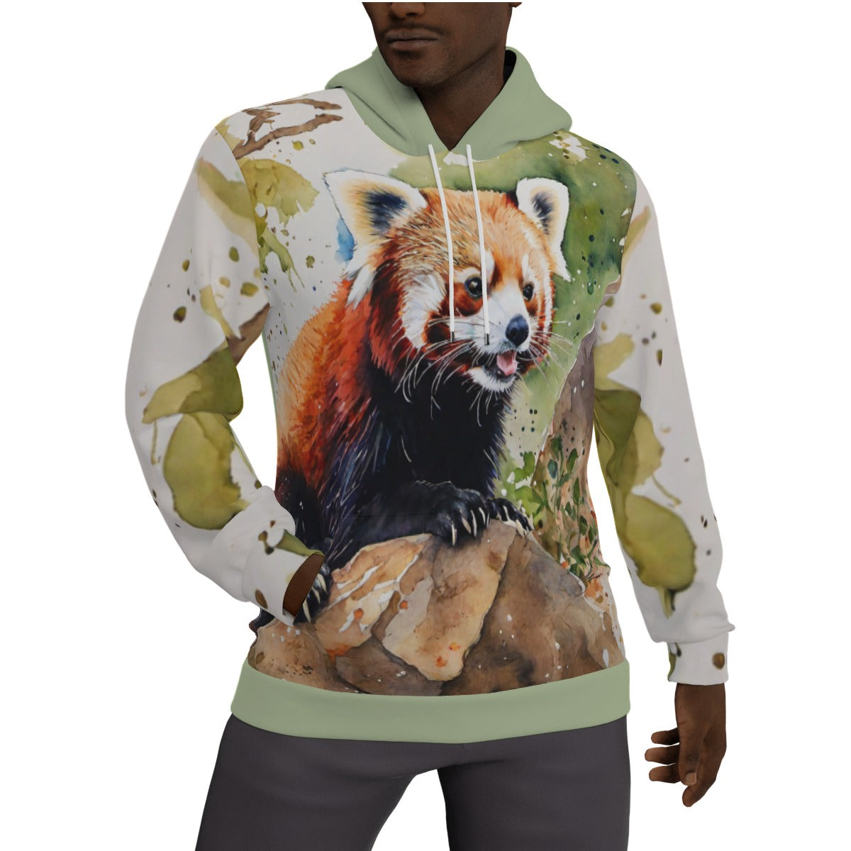 Red Panda Fleece Hoodie