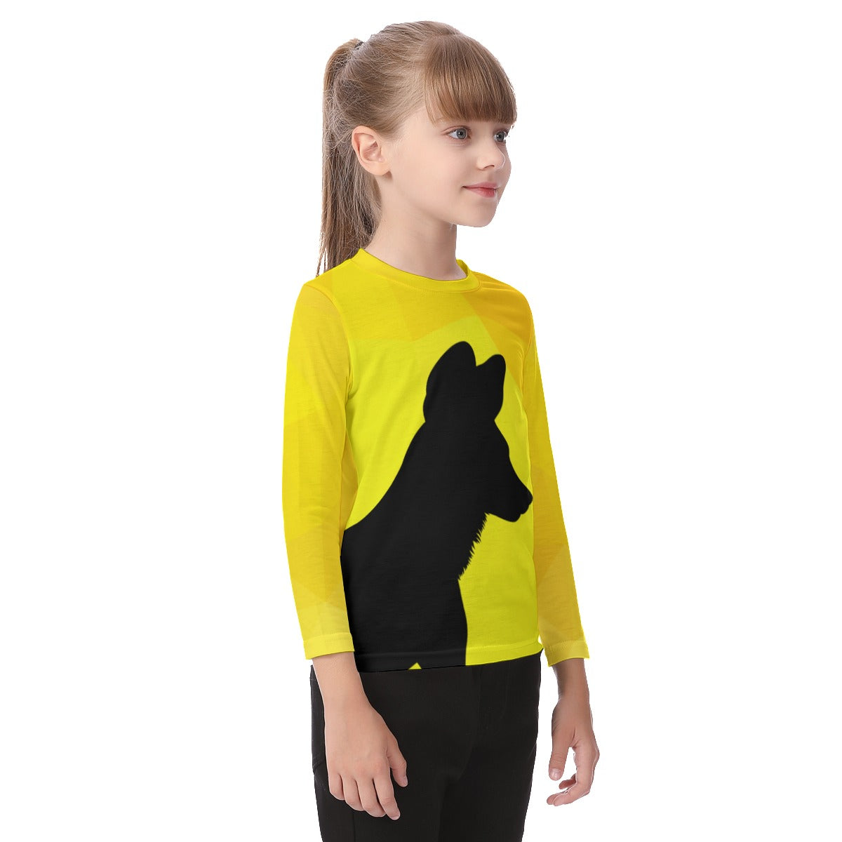 African Painted Dog Kids Long Sleeved Tee YG