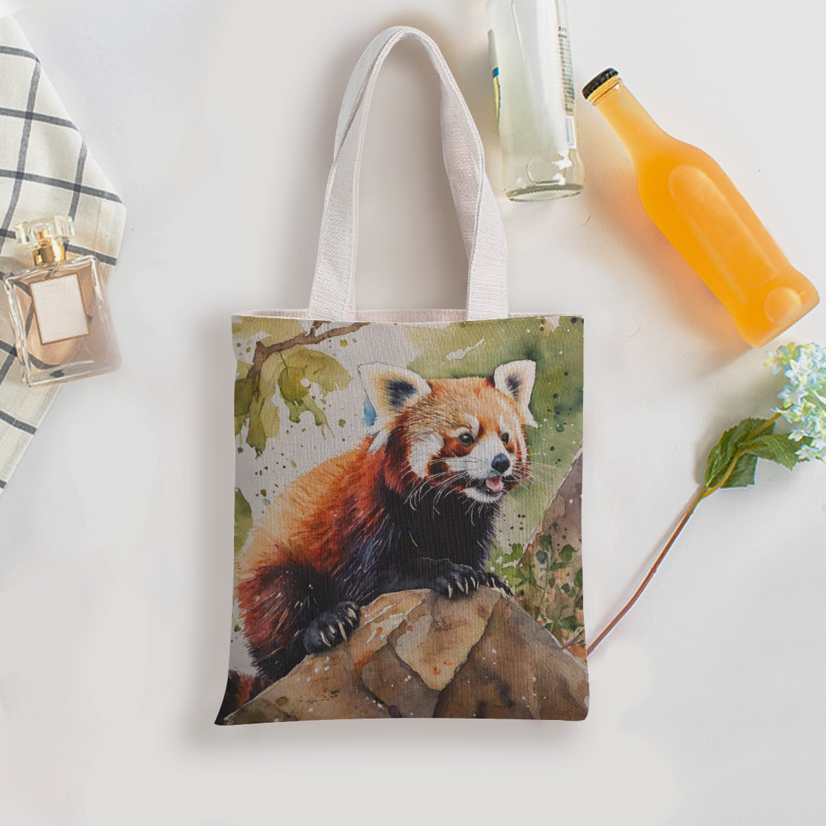 Red Panda Canvas Bag