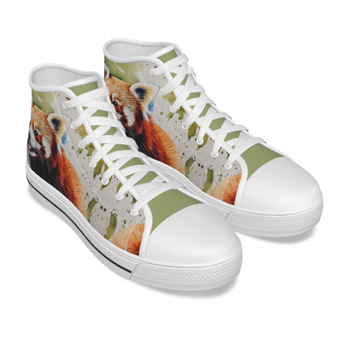 Red Panda Canvas Shoes - Womens Sizes