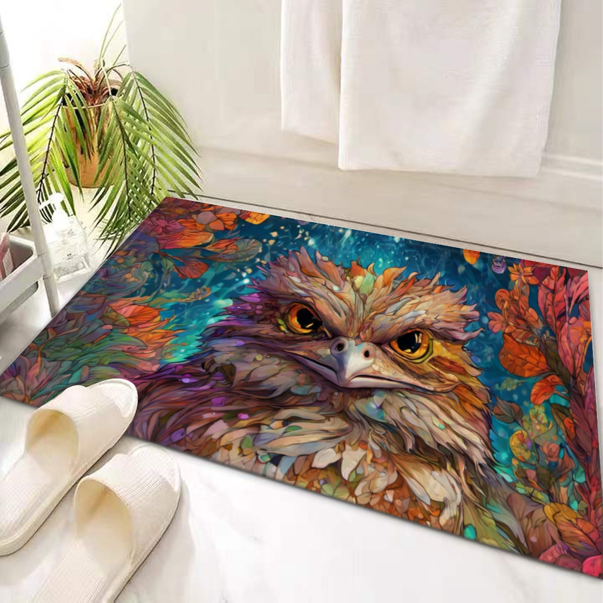 Frogmouth Door Mat