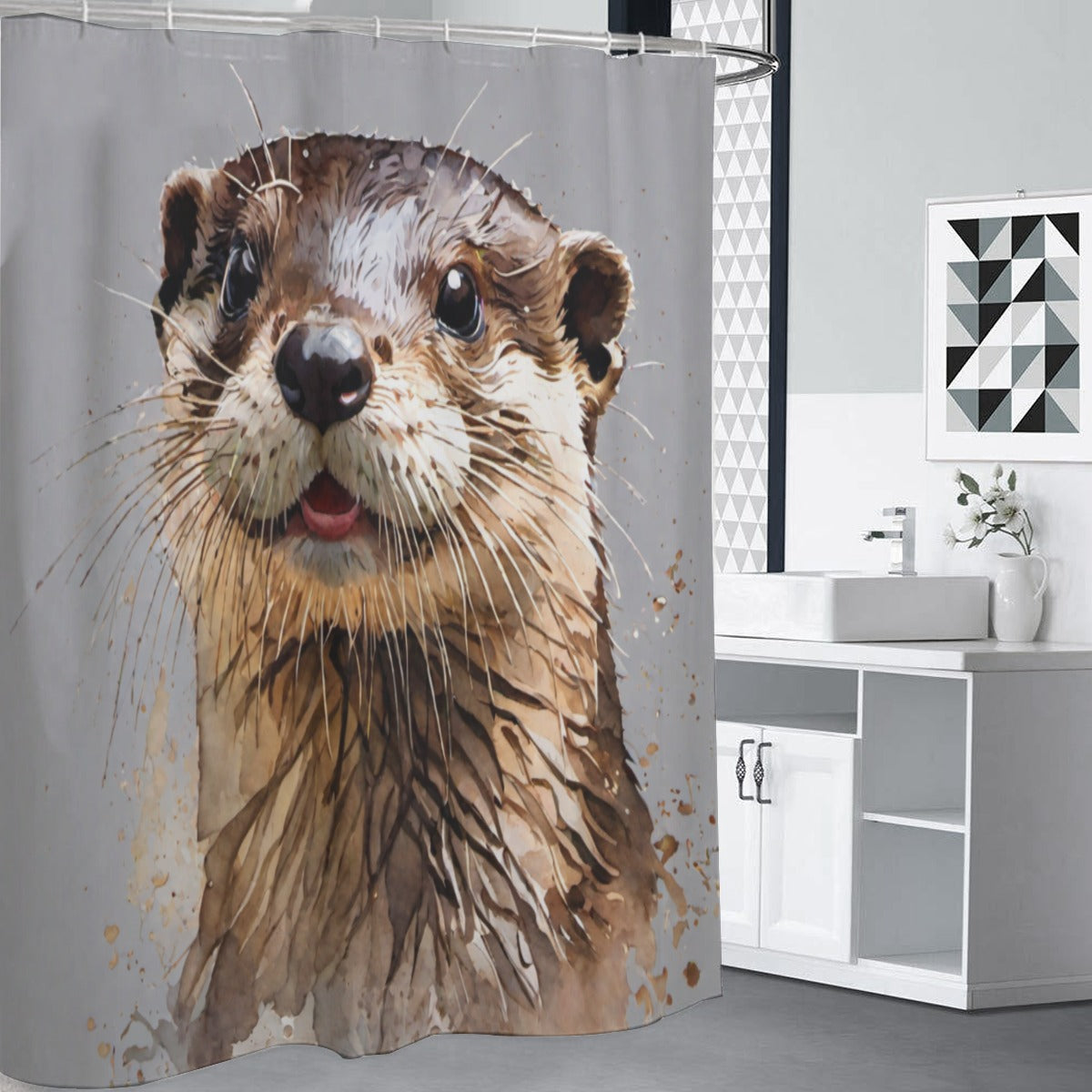 Otter Shower Curtain