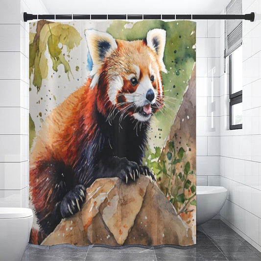 Red Panda Shower Curtain