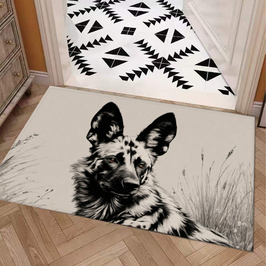 African Painted Dog Door Mat IS