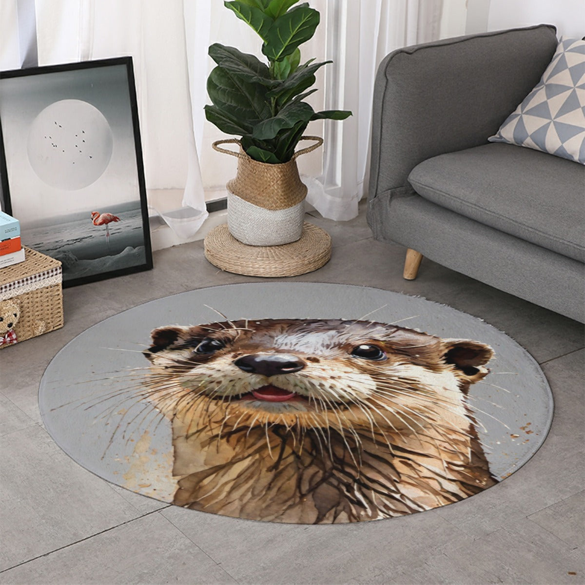 Otter Round Mat